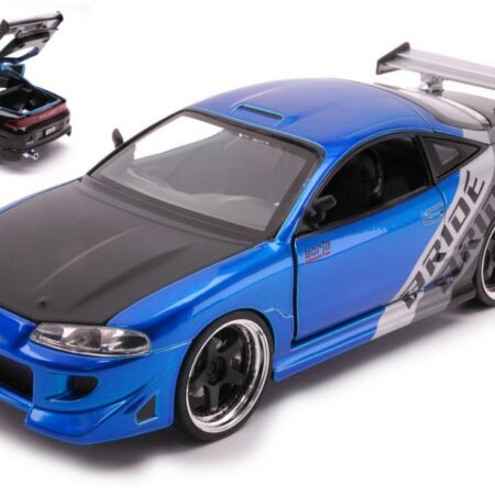 Jada Toys MITSUBISHI ECLIPSE 1995 BLUE/BLACK/SILVER 1:24