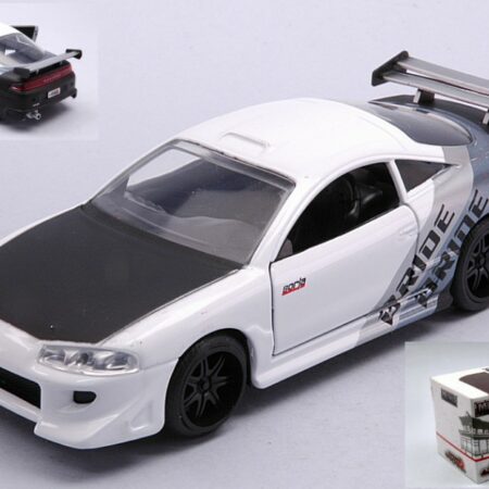 Jada Toys MITSUBISHI ECLIPSE 1995 WHITE/BLACK/SILVER 1:32