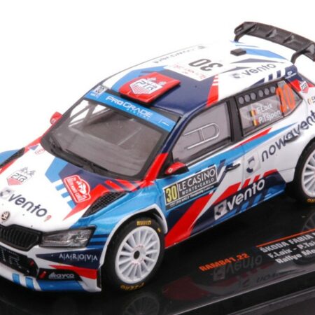 Ixo Model SKODA FABIA RALLY2 EVO N.30 RALLY MONTE CARLO 2022 LOIX/TSJOEN 1:43