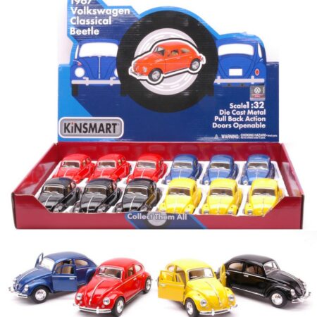 Kinsmart VW CLASSICAL BEETLE 1967 COL.ASS.cm 12 1:32