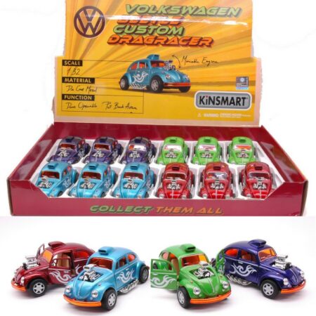 Kinsmart VW BEETLE CUSTOM DRAGRACER 1967 COL.ASS.1:32