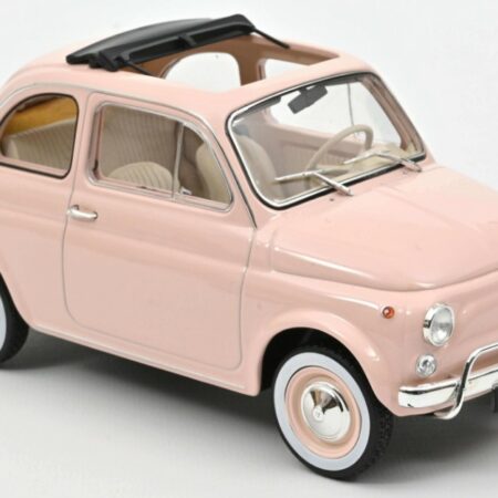 Norev FIAT 500 L 1968 PINK WITH SPECIAL BIRTH PACK 1:18