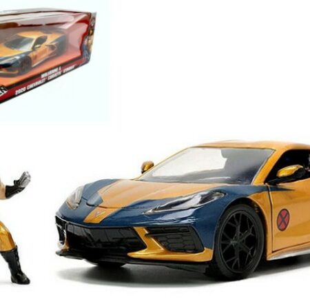 Jada Toys CHEVROLET CORVETTE "MARVEL X-MEN" YELLOW/BLUE 1:24