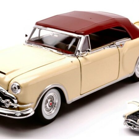 Welly PACKARD CARIBBEAN SOFT TOP 1953 YELLOW CREAM 1:24