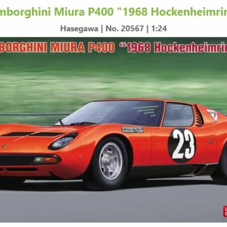 Hasegawa LAMBORGHINI MIURA P400 N.23 HOCKENHEIMRING 1968 KIT 1:24