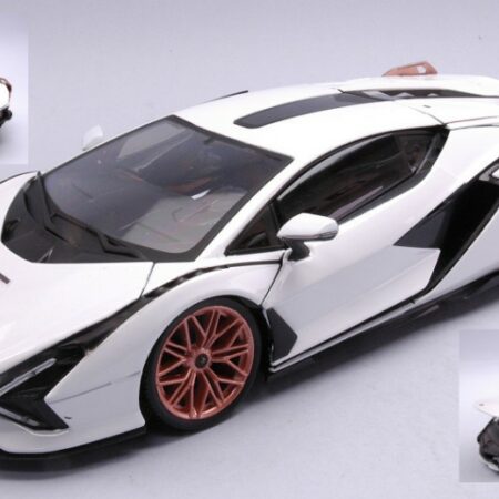 Burago LAMBORGHINI SIAN FKP 37 2019 WHITE 1:18