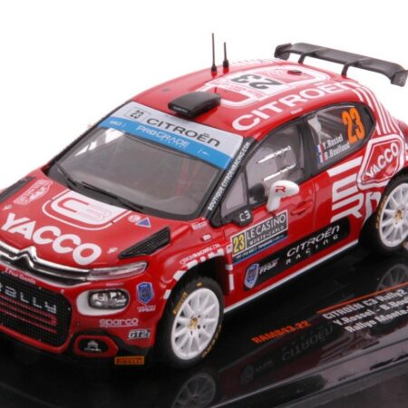 Ixo Model CITROEN C3 RALLY2 N.23 RALLY MONTE CARLO 2022 ROSSEL/BOULLOUD 1:43