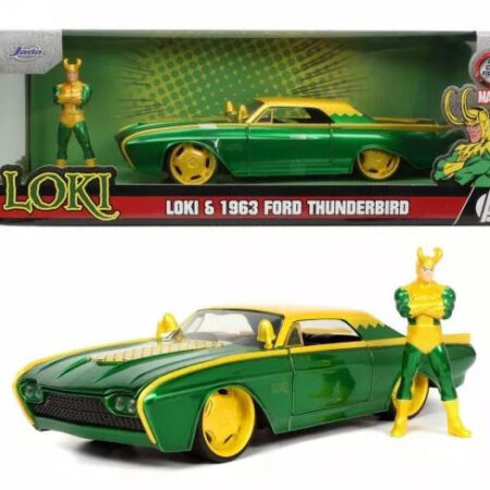 Jada Toys FORD THUNDERBIRD 1963 MARVEL LOKI 1:24