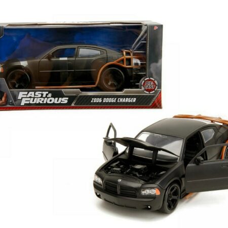 Jada Toys DODGE CHARGER HEIST CAR FAST & FURIOUS BLACK 1:24