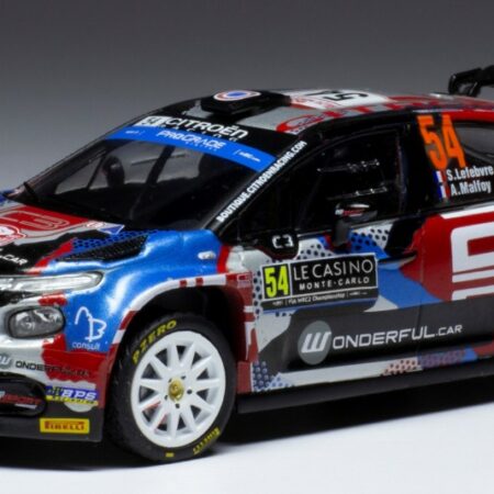 Ixo Model CITROEN C3 RALLY2 N.54 RALLY MONTE CARLO 2022 LEFEBVRE/MALFOY 1:43