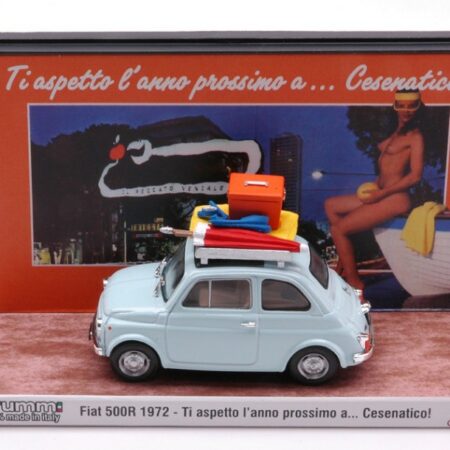 Brumm FIAT 500R VACANZE ITALIANE CESENATICO "TI ASPETTO L'ANNO PROSSIMO" 1:43