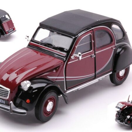 Welly CITROEN 2 CV CHARLESTON 1980 AMARANT/BLACK 1:24