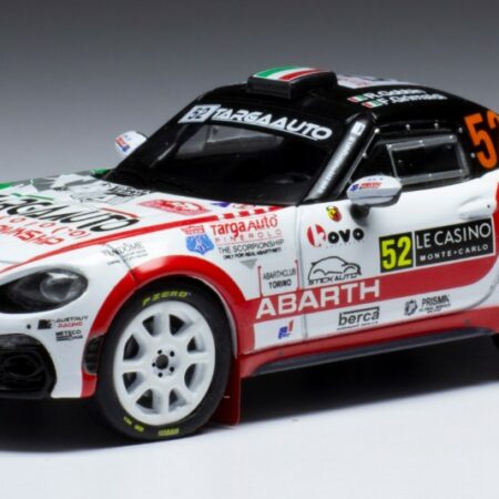 Ixo Model FIAT ABARTH 124 RGT N.52 RALLY MONTE CARLO 2022 GOBBIN/GRIMALDI 1:43