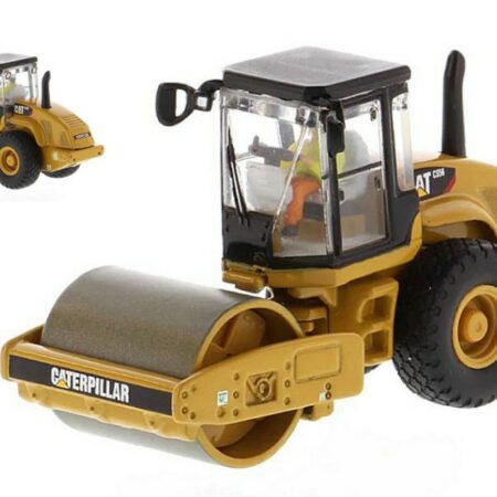 Diecast Master CAT CS-56 SMOOTH DRUM SOIL COMPACTOR 1:87