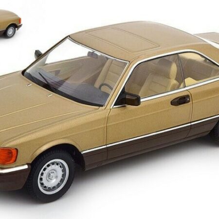 KK Scale MERCEDES 500 SEC C126 1987 GOLD METALLIC 1:18