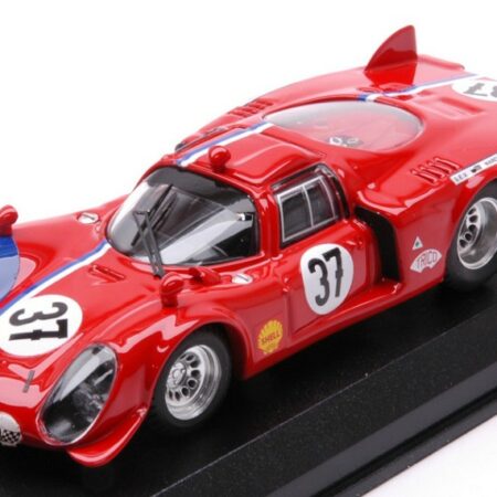 Best Model ALFA ROMEO 33.2 C N.37 35th LM 1968 PILETTE-SLOTEMAKER 1:43