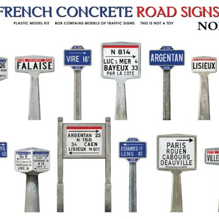 Miniart FRENCH CONCRETE ROAD SIGNS 1930-40s NORMANDY KIT 1:35