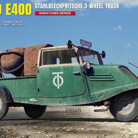 Miniart TEMPO E400 STAHLBECHPRITSCHE 3 WHEEL TRUCK KIT 1:35