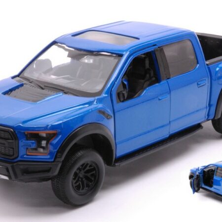 MotorMax FORD F-150 RAPTOR 2017 BLUE 1:24