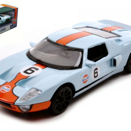 MotorMax FORD GT 40 N.6 WITH GULF LIVERY LIGHT BLUE/ORANGE 1:43