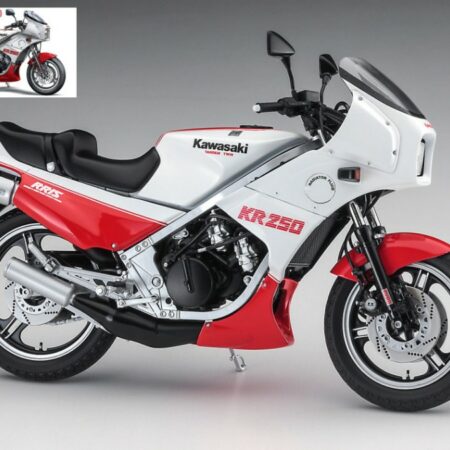 Hasegawa KAWASAKI KR250 WHITE/RED COLOR KIT 1:12