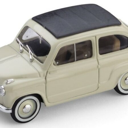 Brumm FIAT 600 CONVERTIBILE CHIUSA 1956 BEIGE CHIARO 1:43