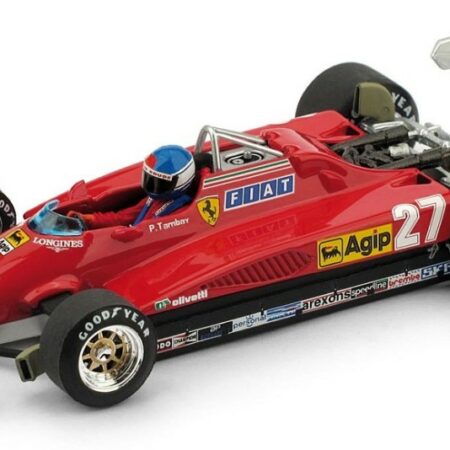 Brumm FERRARI 126 C2 PATRICK TAMBAY 1982 N.27 2nd ITALY GP 1:43 UPD