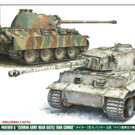 Hasegawa TIGER I & PANTHER G 2 KITS IN BOX KIT 1:72