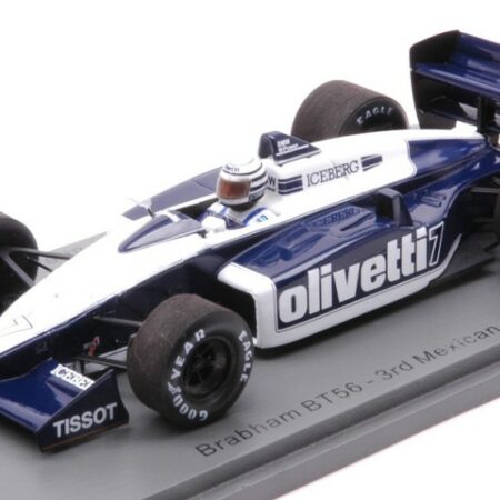 Spark Model BRABHAM BT56 RICCARDO PATRESE 1987 N.7 3rd MEXICAN GP 1:43