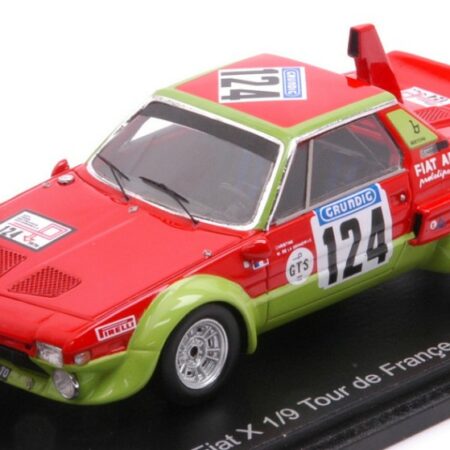 Spark Model FIAT X 1/9 ABARTH N.124 TOUR D.FRANCE AUT.1974 "CVHRISTINE"-LA GRANDIVE