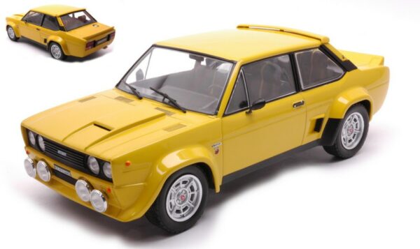 Ixo Model FIAT 131 ABARTH 1980 YELLOW 1:18