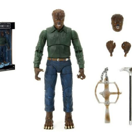 Jada Toys MONSTERS THE WOLFMAN FIGURE METALS SERIES cm 15