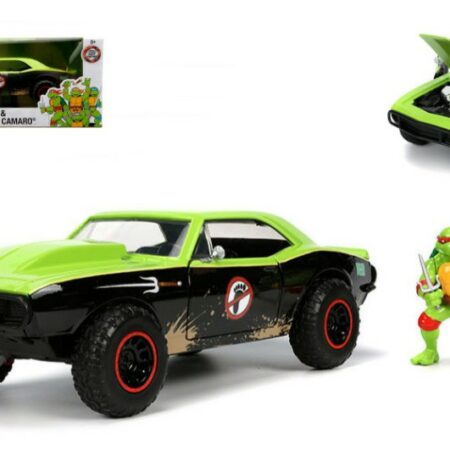 Jada Toys CHEVROLET CAMARO "TURTLES RAPHAEL" 1967 GREEN/BLACK 1:24