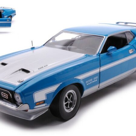 SunStar FORD MUSTANG BOSS 351 GRABBER 1971  BLUE/WHITE 1:18