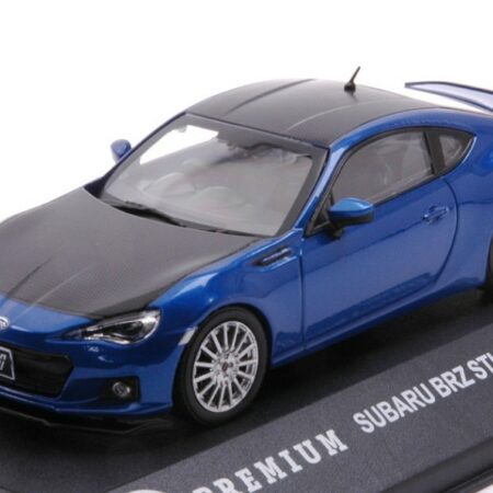 Triple 9 SUBARU BRZ STI "TOKYO AUTOSALON" 2012 BLUE WITH CARBON BONNET 1:43