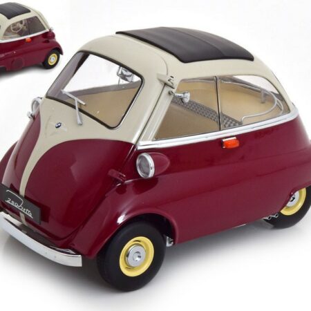 KK Scale BMW 250 ISETTA 1959 DARK RED/LIGHT GREY 1:12 1:12