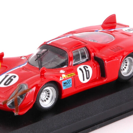 Best Model ALFA ROMEO 33.2 CODA LUNGA N.16 SPA 1968 T.PILETT 1:43