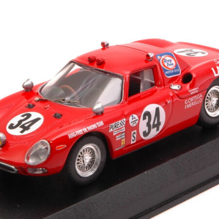 Best Model FERRARI 250 LM N 34 WINN.CL.24 H DAYTONA 1968 GUNN-ORTEGA-MERELLO 1:43