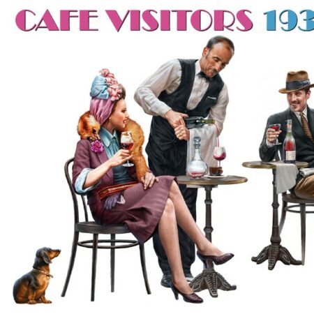 Miniart CAFE VISITORS 1930-40s KIT 1:35