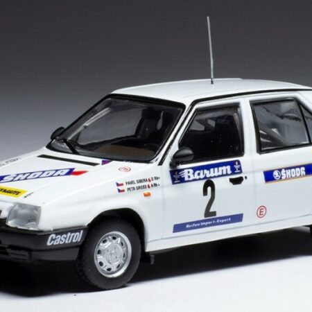 Ixo Model SKODA FAVORIT 136 L N.2 RALLY VALASSKAA ZIMA 1989 SIBERA/GROSS 1:43