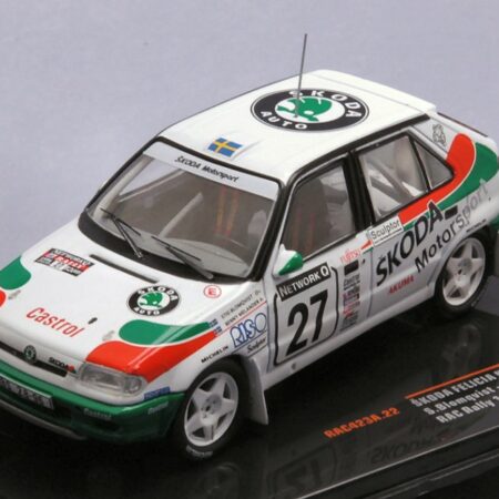 Ixo Model SKODA FELICIA KIT CAR N.27 RAC RALLY 1996 BLOMQVIST/MELANDER 1:43