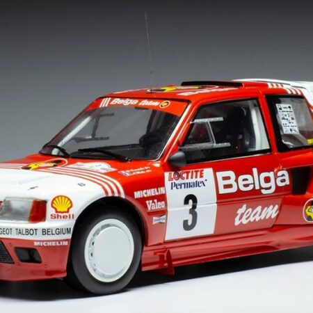 Ixo Model PEUGEOT 205 T16 N.3 RALLY YPRES 1985 DARNICHE/MAHE 1:18