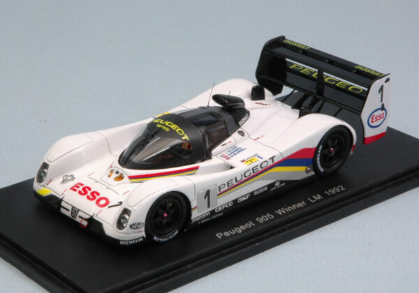 Spark Model PEUGEOT 905 N.1 WINNER LM 1992 D.WARWICK-Y.DALMAS-M.BLUNDELL 1:43 REPRO