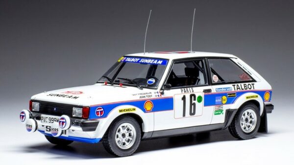 Ixo Model TALBOT SUNBEAM LOTUS N.16 RALLY MONTE CARLO 1981 FREQUELIN/TODT 1:24