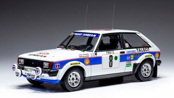 Ixo Model TALBOT SUNBEAM LOTUS N.8 RALLY MONTE CARLO 1981 TOIVONEN/GALLAGHER1:24