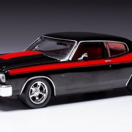 Ixo Model CHEVROLET CHEVELLE SS 1970 BLACK/RED 1:43