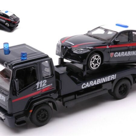 Burago ALFA ROMEO GIULIA CARABINIERI SU CARRO ATTREZZI 1:43