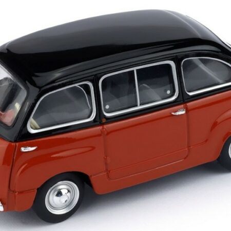 Brumm FIAT 600 MULTIPLA D 1960 NERO/ROSSO CORALLO 1:43