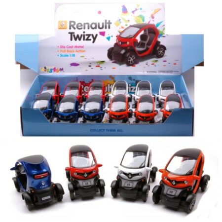 Kinsmart RENAULT TWIZY COL.ASS.cm 12 1:18