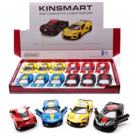 Kinsmart CORVETTE LIVERY EDITION 2021 COL.ASS. cm 12